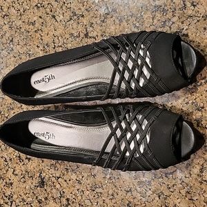 East 5th Grace Slipon Pump Heel Black Size 9